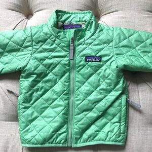 EUC- Patagonia 12-18 month light green jacket